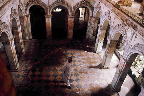 Man in abandoned building (Sonargaon)