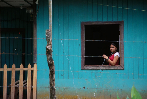 Girl in window