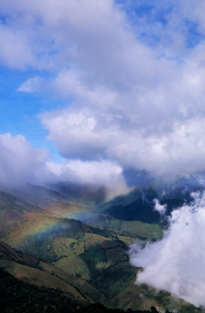 Rainbow in clowds