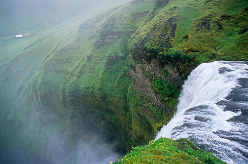 Skogafoss seen from top