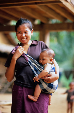 Mother and Child in Northern Laos