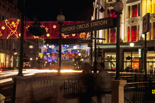 Oxford Circus Christmas time