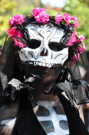 Woman with Catrina Mask