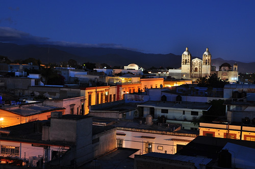 Oaxaca at night