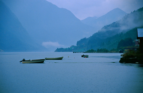 Rainy day in Fjrlandsfjord