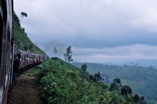 On the train to Nuwara Eliya