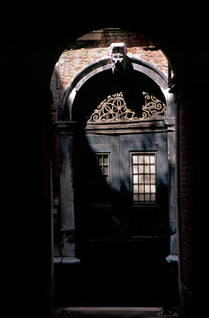 Doorway off a small canal