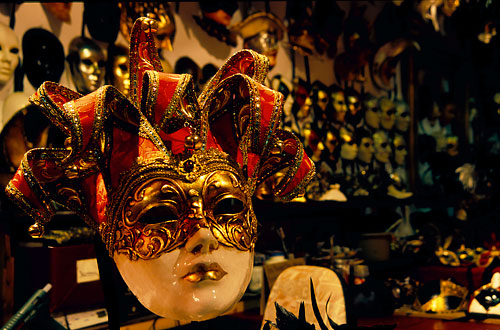 Mask shop interior