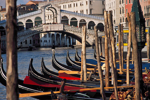 Rialto Bridge at sunset